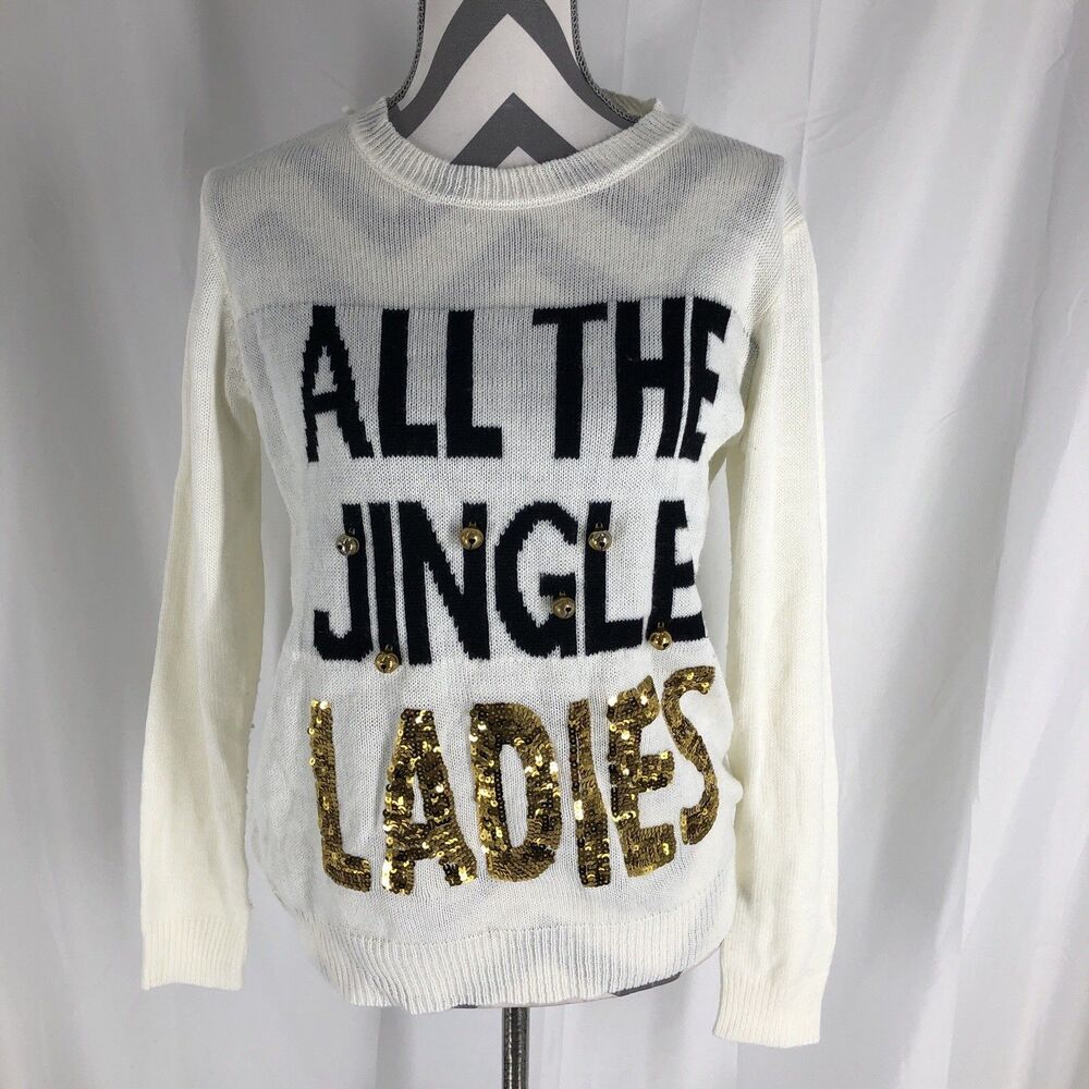 Merry Wear "All The Jingle Ladies" Women's Medium Sweater